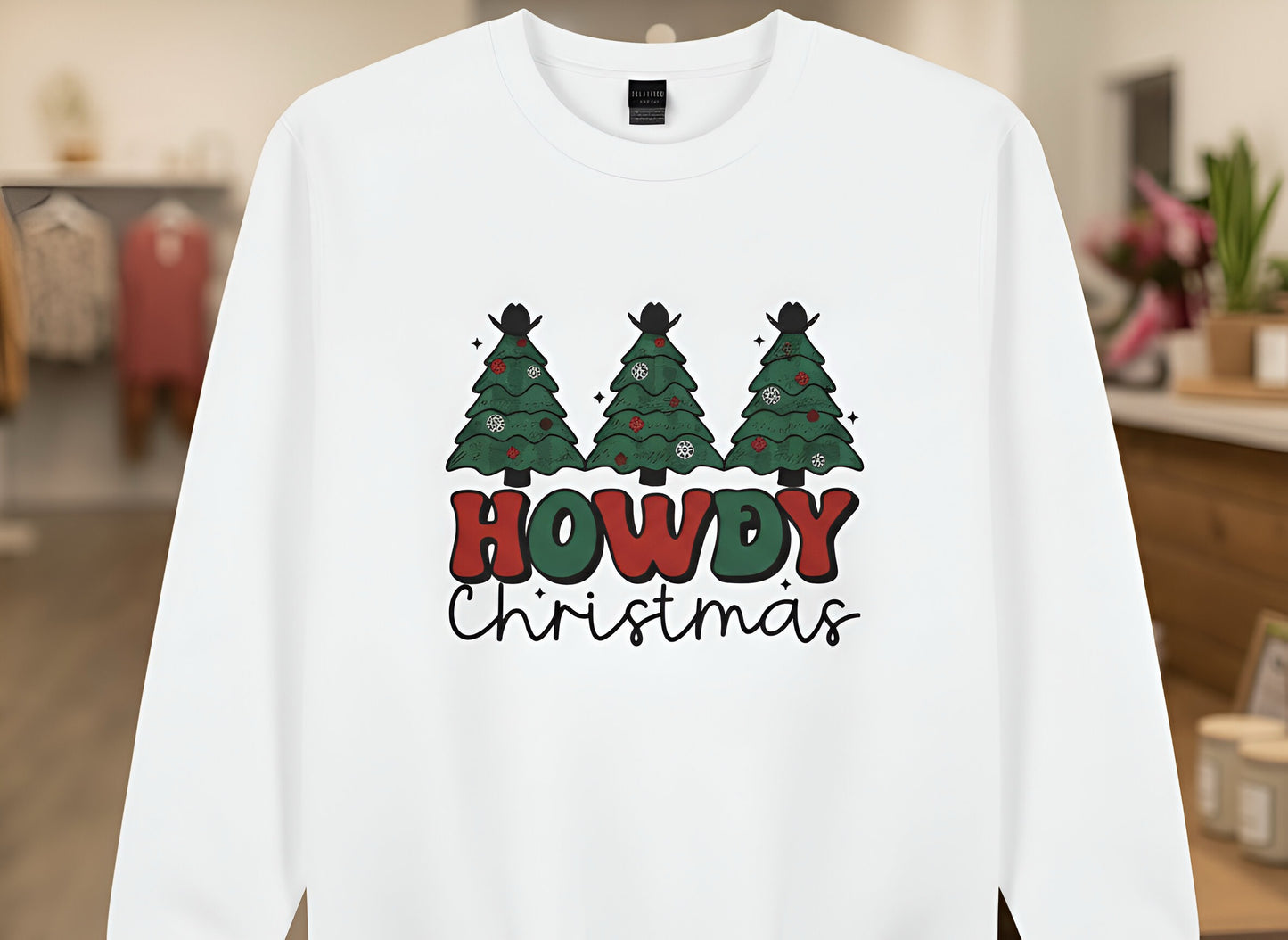 "Howdy Christmas" Graphic Top-FINAL SALE