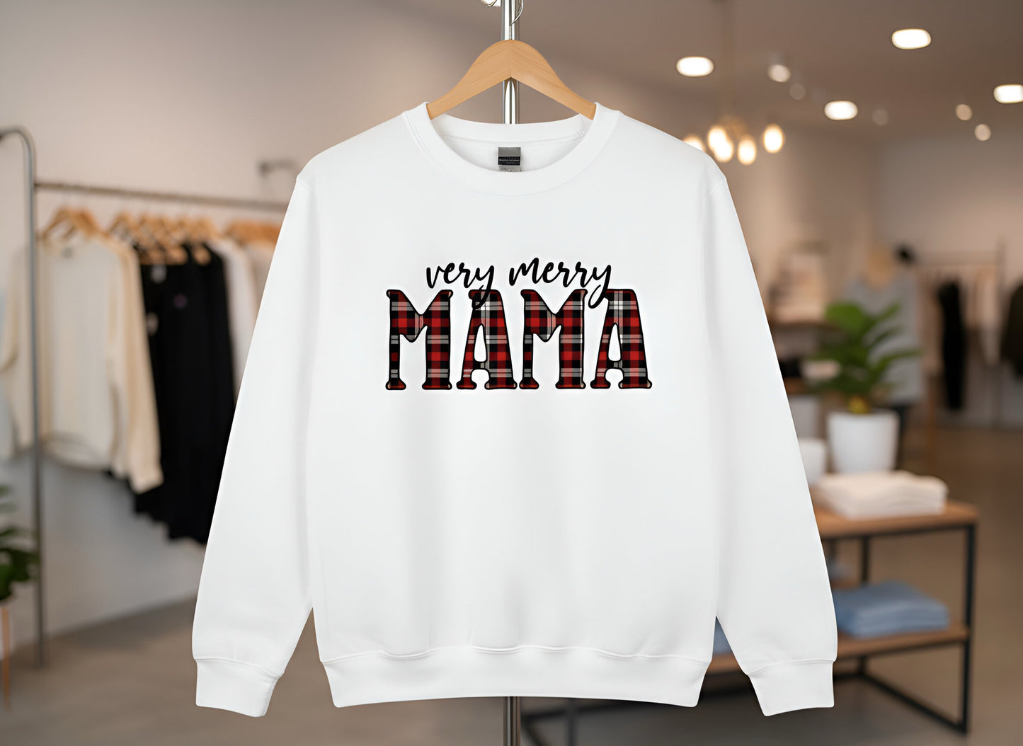 "Very Merry Mama" Graphic Top-FINAL SALE