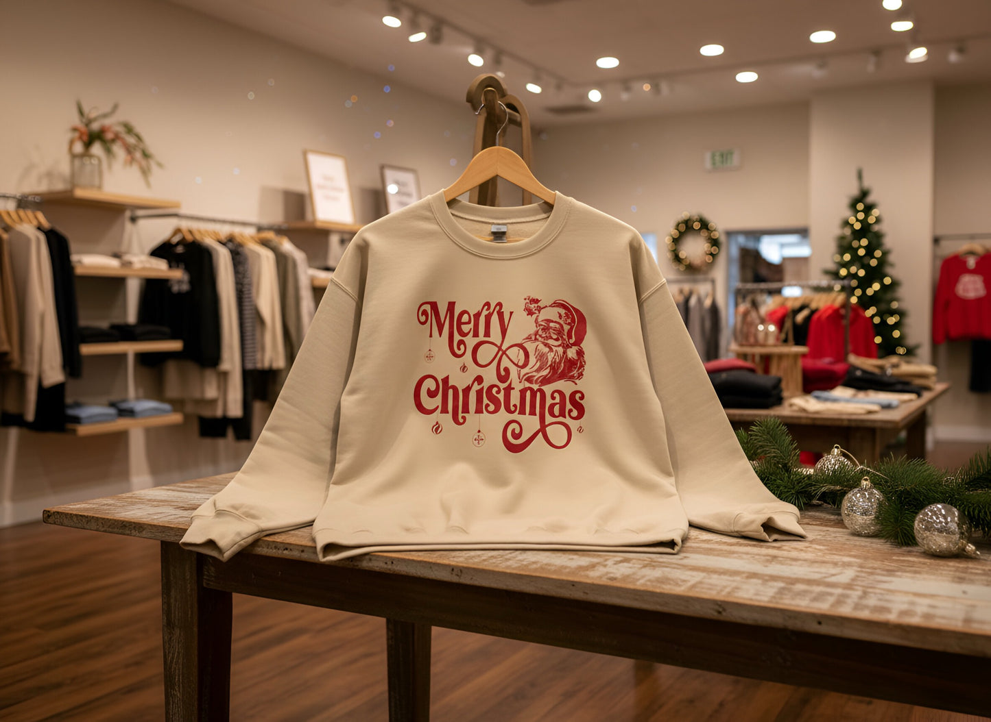 "Vintage Santa" Graphic Top-FINAL SALE
