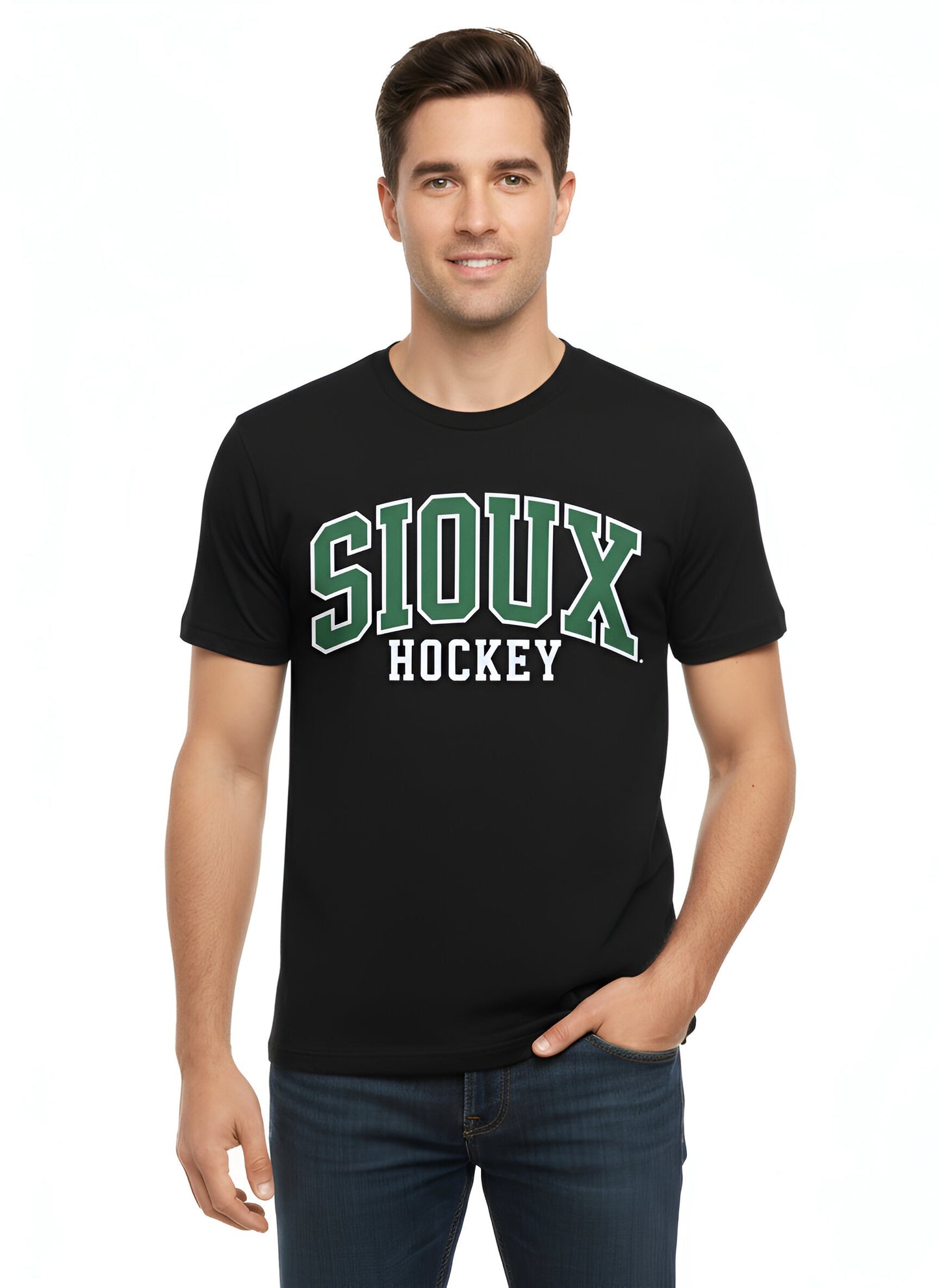 "SIOUX Hockey" Short Sleeved T-Shirt