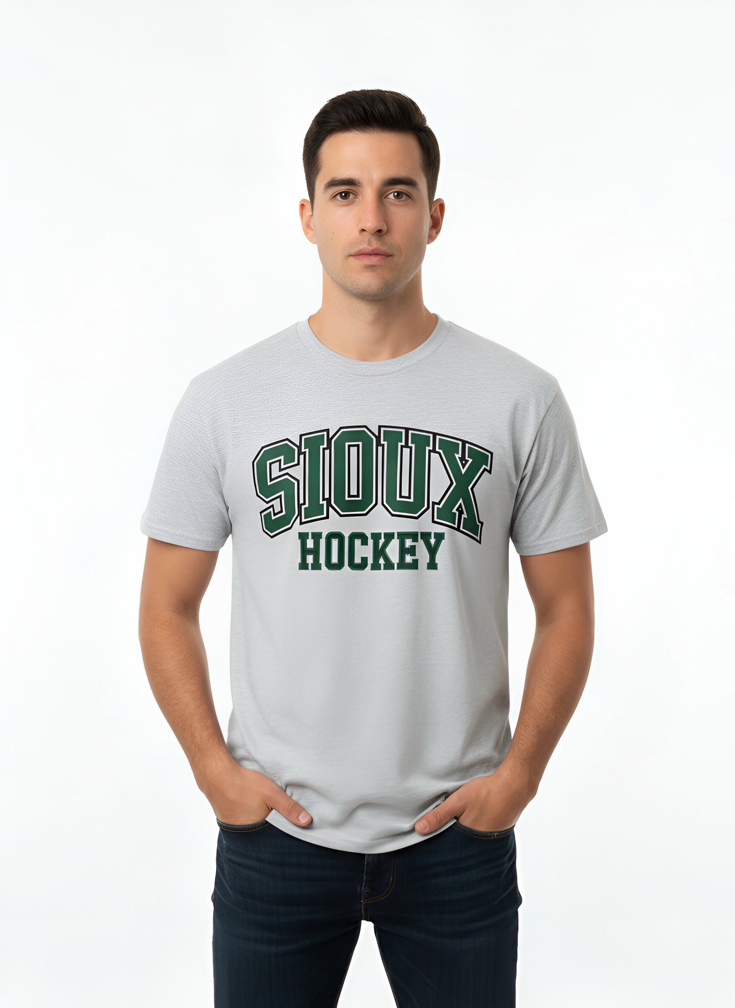 "SIOUX Hockey" Short Sleeved T-Shirt