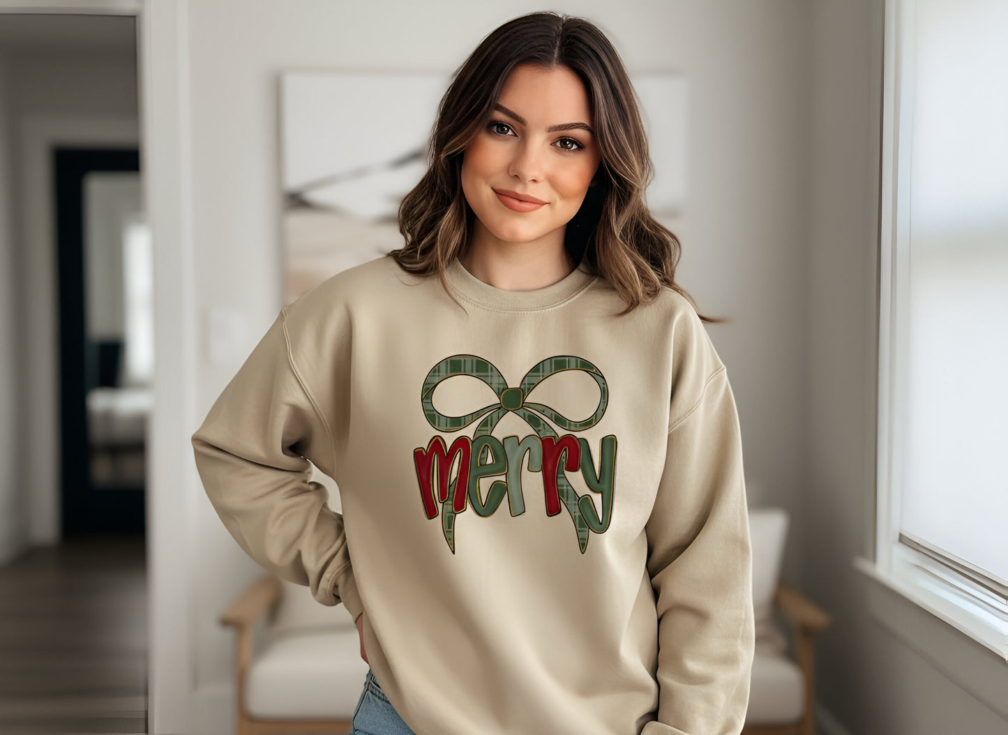 "Merry-Bow" Graphic Top-FINAL SALE