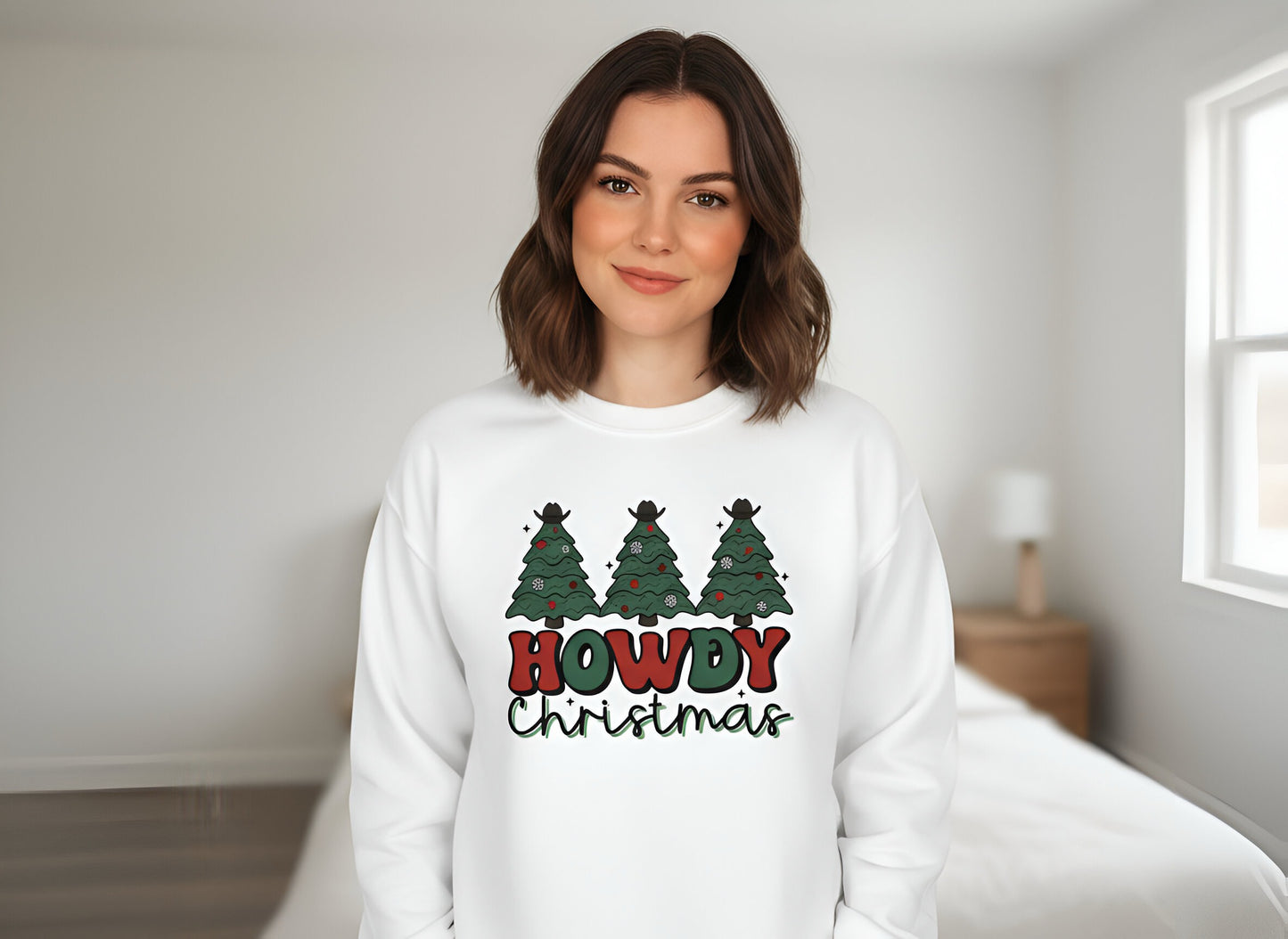 "Howdy Christmas" Graphic Top-FINAL SALE