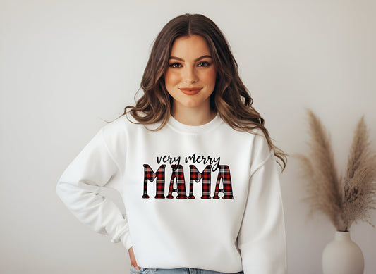 "Very Merry Mama" Graphic Top
