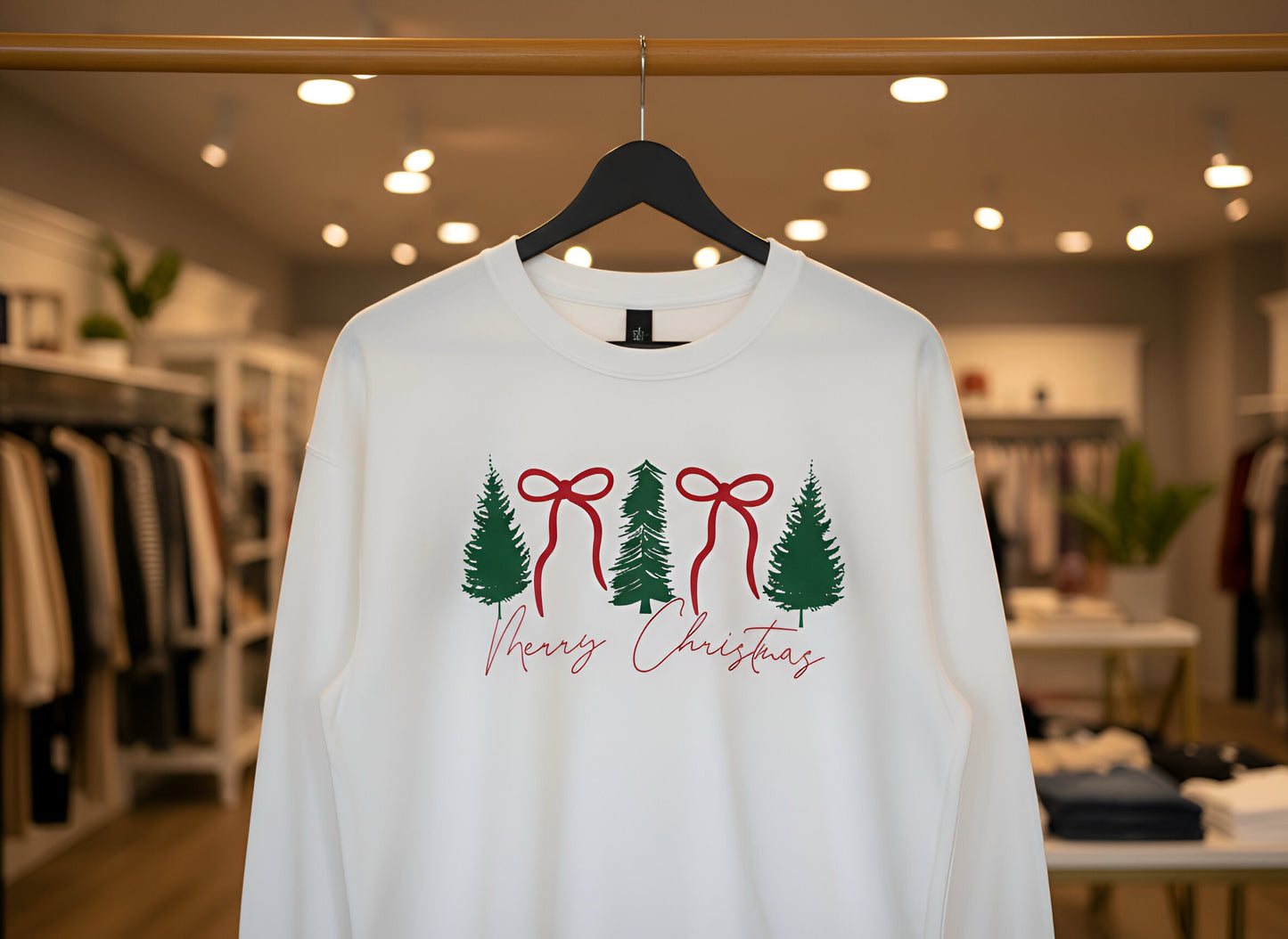 "Trees and Bows" Graphic Top-FINAL SALE