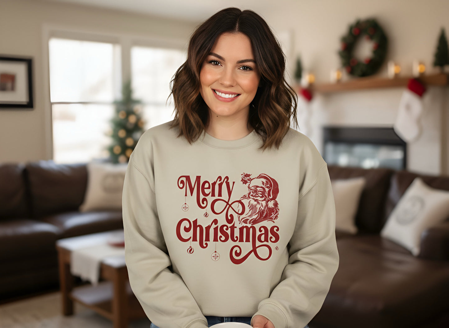 "Vintage Santa" Graphic Top-FINAL SALE