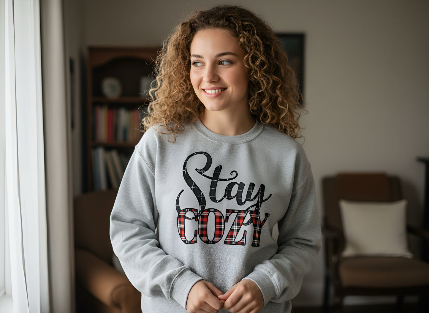 "Stay Cozy" Graphic Top-FINAL SALE