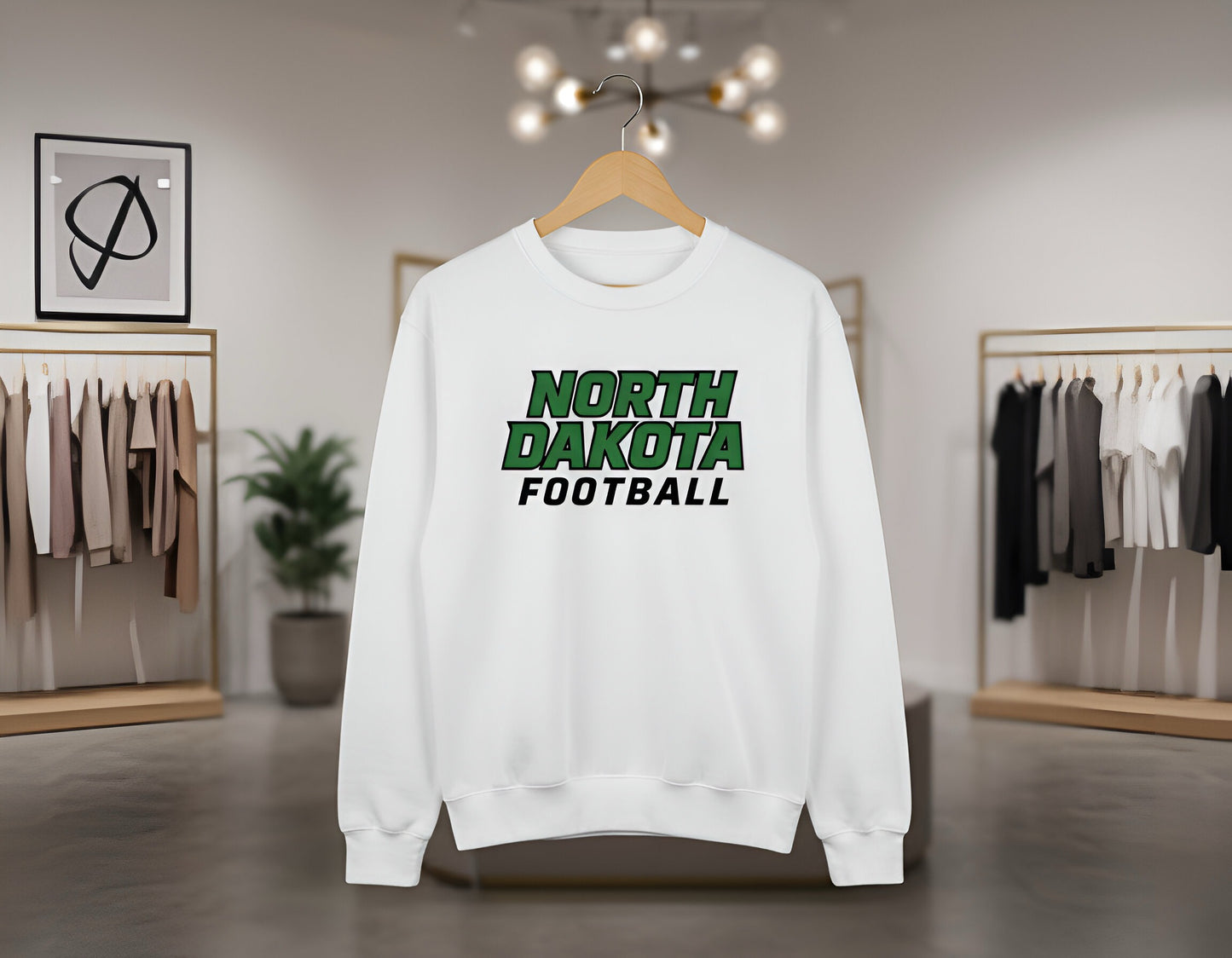 "North Dakota Football" Graphic Top