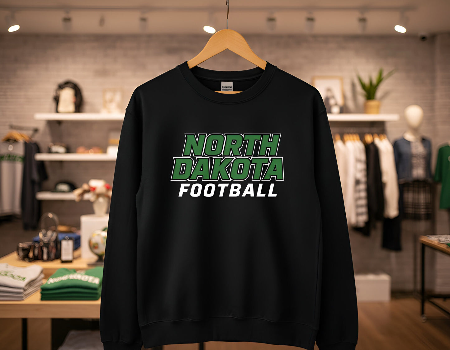 "North Dakota Football" Graphic Top