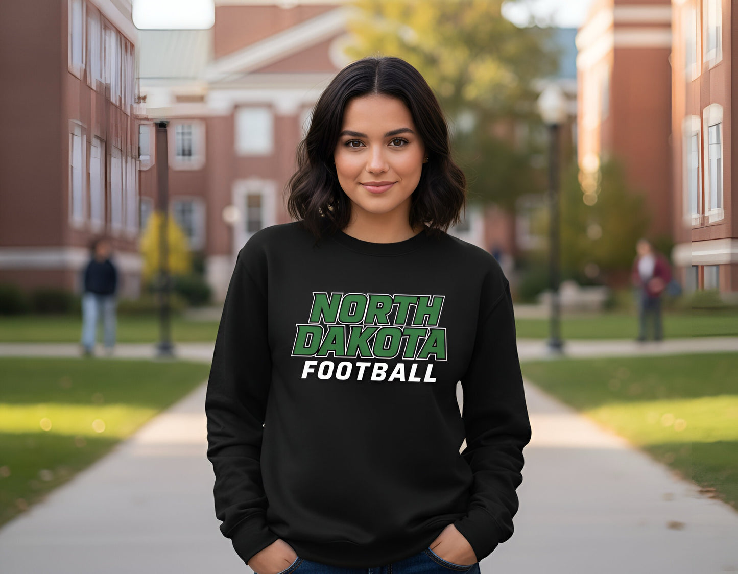 "North Dakota Football" Graphic Top