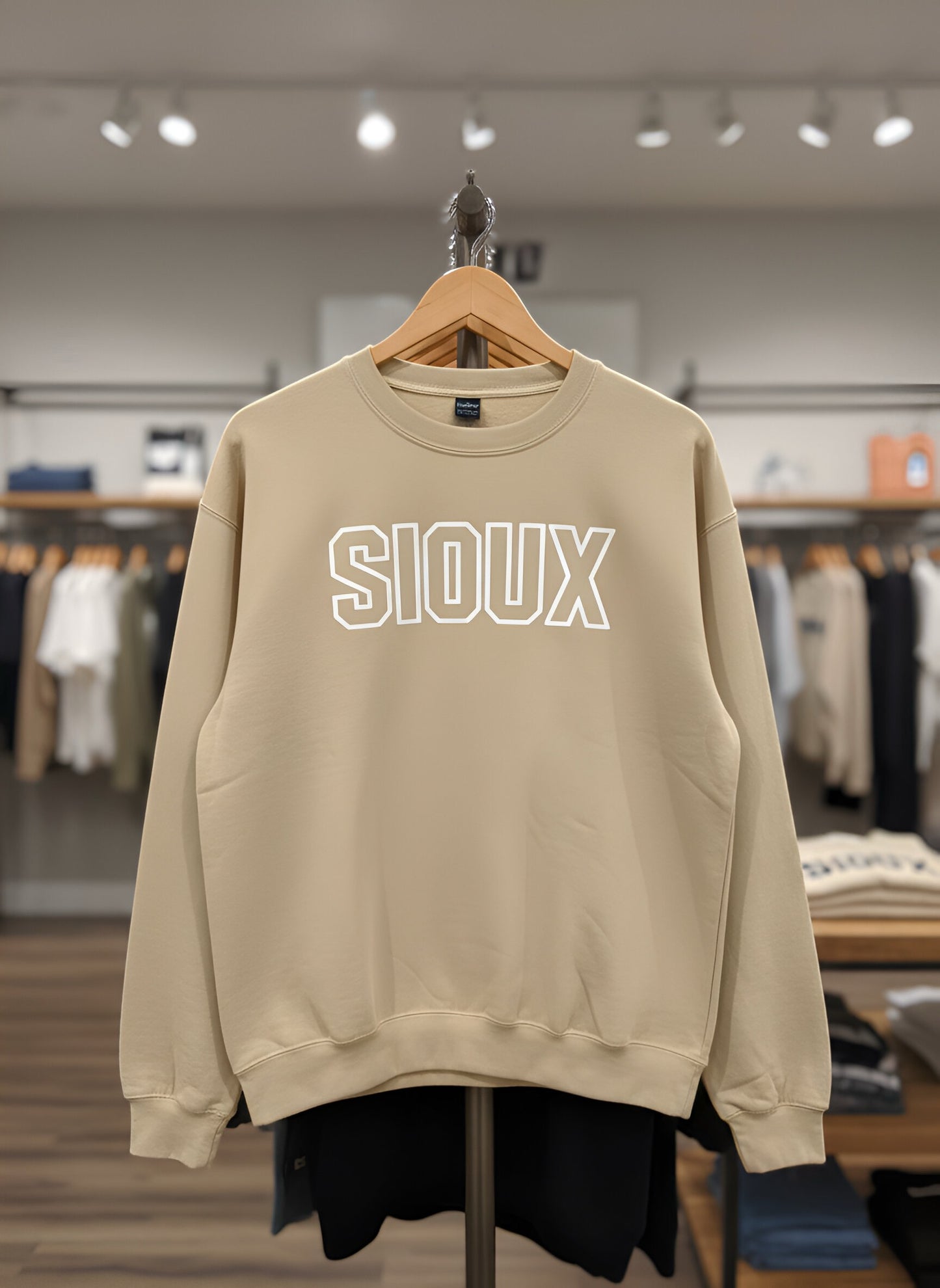 "SIOUX" PUFF-INK Crewneck Sweatshirt